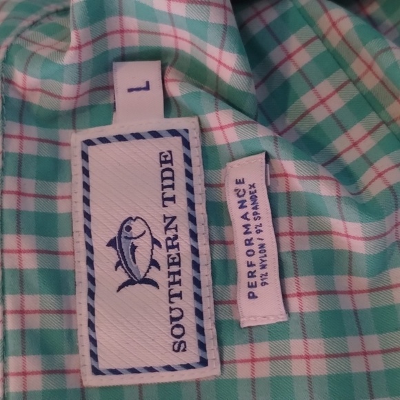 Southern Tide Performance Gingham Plaid Button Down - Picture 2 of 6